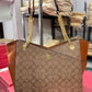 COACH X CHAIN SHOULDER TOTE BAG