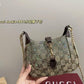 GUCCI JACKIE NOTTE TRIMMED CRYSTAL EMBELLISHED SMALL SHOULDER BAG