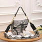 Dior Saddle Blue Toile de Jouy Embroidery With OG Box & Dust Bag (Black Tiger)