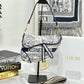 Dior Saddle Blue Toile de Jouy Embroidery With OG Box & Dust Bag (Blue Tiger)