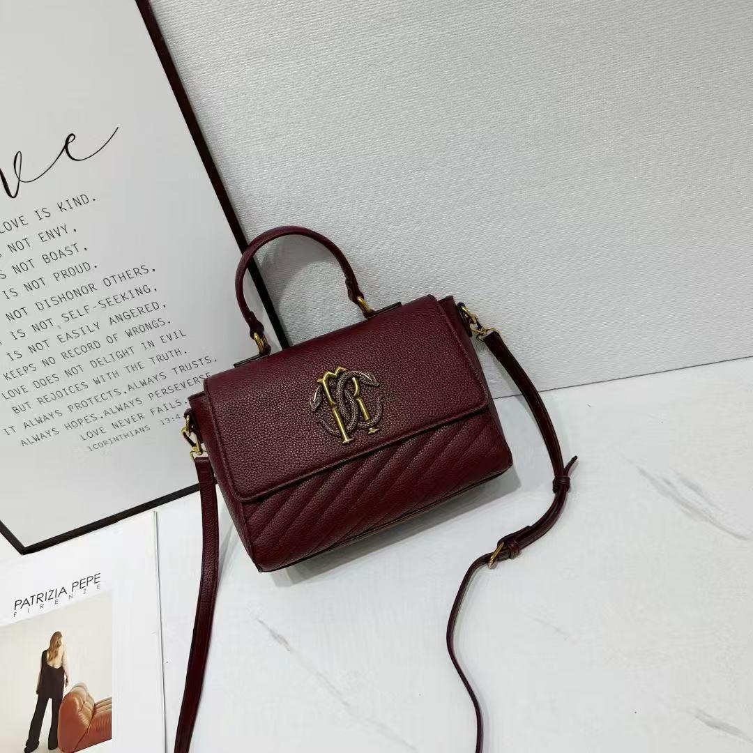 ROBERTO CAVALLI MIRROR SNAKE TOP HANDLE BAG