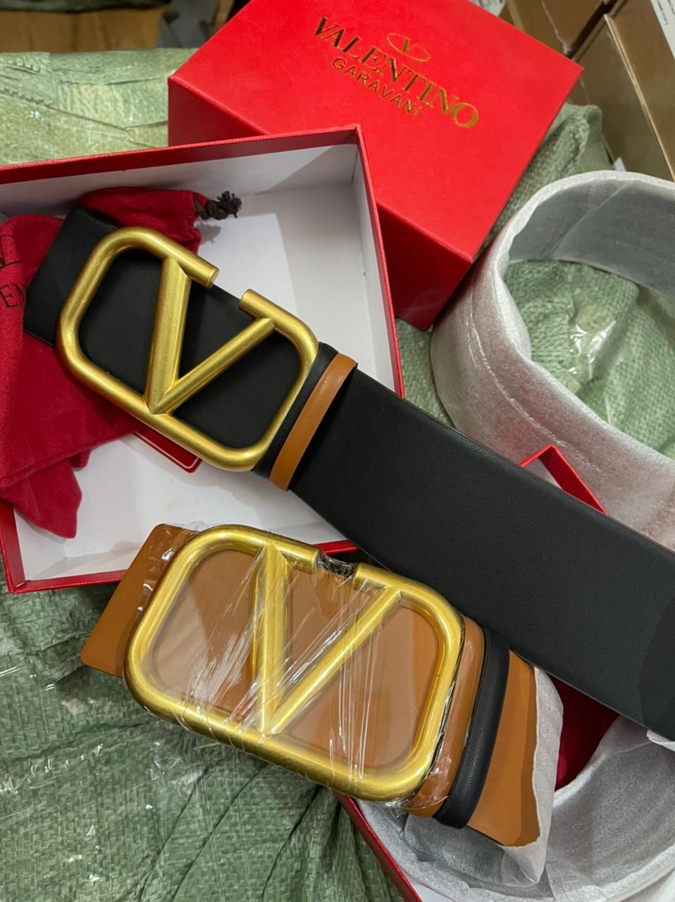 Valentino Inspired Broad Belts – With Big Box Series
