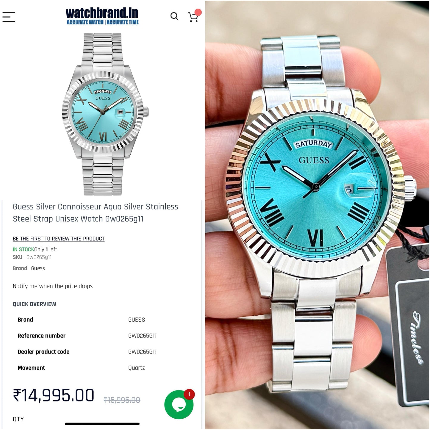 Guess Aqua Exclusive Original Model Series Now Available