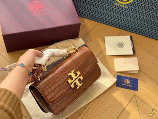 TORY BURCH ELANOR CROCO