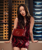 GUCCI BLONDIE PATENT SHOULDER BAGS IN TWO SIZES