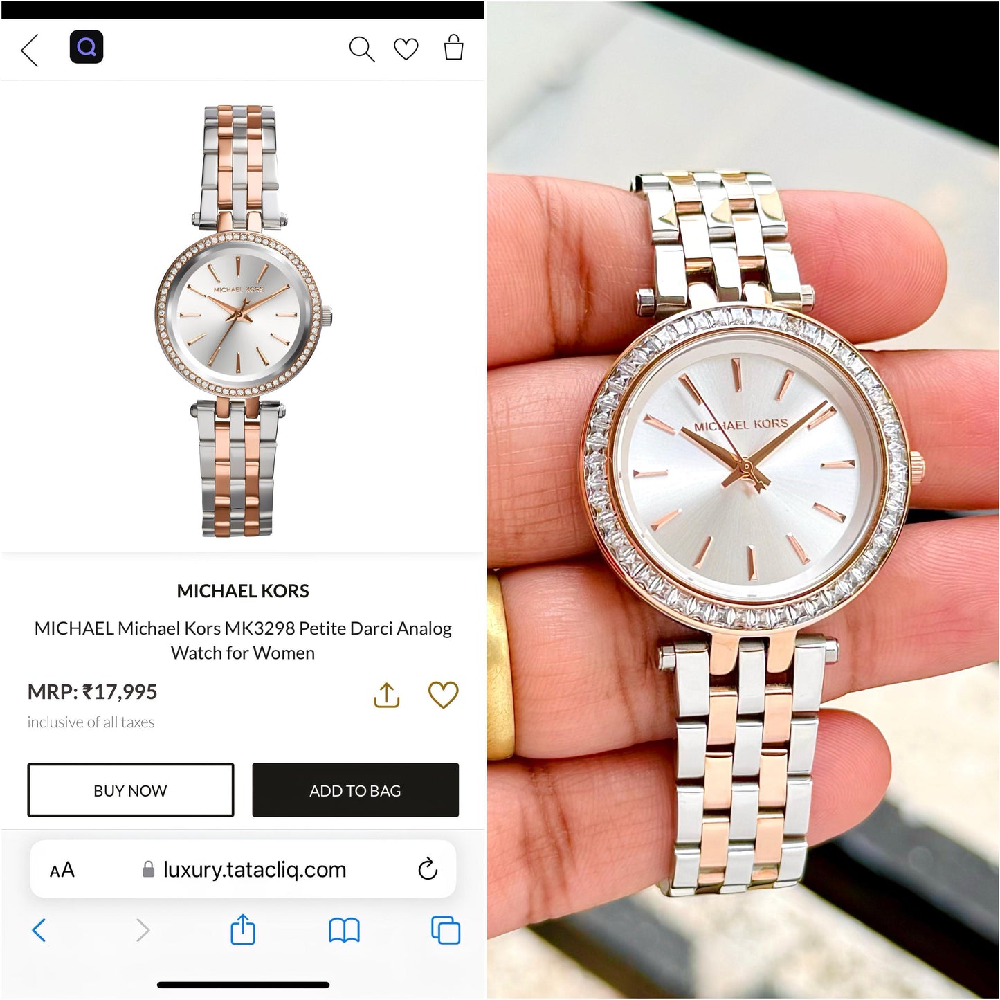 Michael Kors Women's Darci Mini Original Model Series