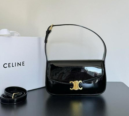 CELINE PATENT BAGUETTE BAG