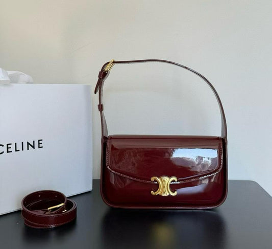 CELINE PATENT BAGUETTE BAG