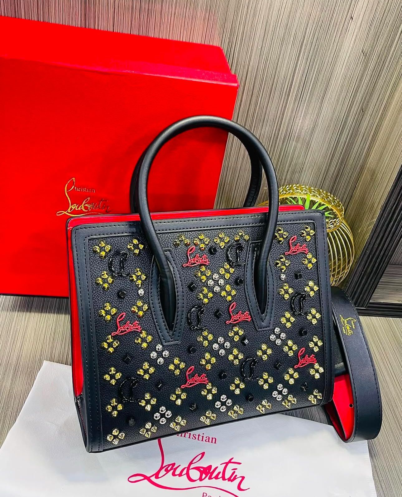 CHRISTIAN LOUBOUTIN PALOMA S MEDIUM SIZE STUDDED HANDBAG