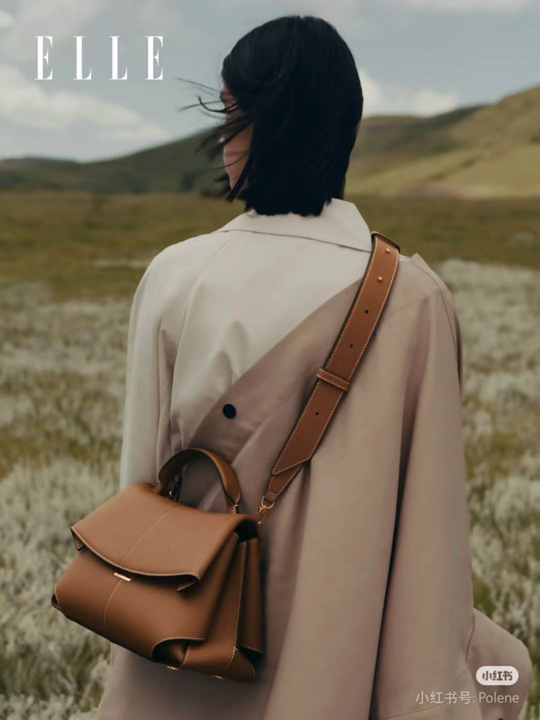 POLENE MOKKI TEXTURED TO HANDLE SHOULDER BAG