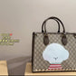 GUCCI BRAIDED PRINTED TOTE
