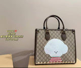 GUCCI BRAIDED PRINTED TOTE