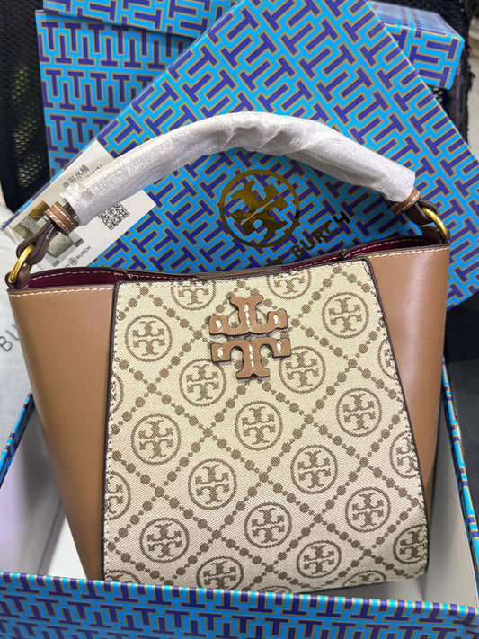 TORY BURCH SMALL BUCKET SATCHEL BAG