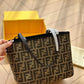 FENDI ZUCCA MEDIUM OPEN BUCKET TOTE