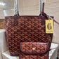 GOYARD ANJOU SMALL TOTE BAG WITH POUCH