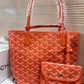 GOYARD ANJOU SMALL TOTE BAG WITH POUCH