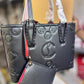 Christian Louboutin CABATA MEDIUM SIZE GENUINE LEATHER TOTE BAG