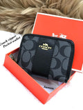 COACH ACCORDION HALF ZIPPER WALLETS