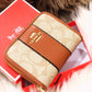 COACH ACCORDION HALF ZIPPER WALLETS