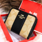 COACH ACCORDION HALF ZIPPER WALLETS