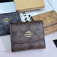 COACH THREE FOLD HIGH QUALITY MICROFIBRE LEATHER WALLETS