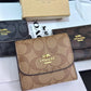 COACH THREE FOLD HIGH QUALITY MICROFIBRE LEATHER WALLETS
