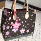 LOUIS VUITTON X TAKASHI MURAKAMI ON THE GO SMALL SIZE TOTE BAG