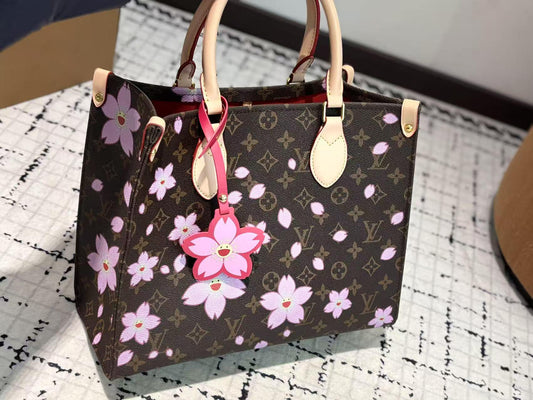 LOUIS VUITTON X TAKASHI MURAKAMI ON THE GO SMALL SIZE TOTE BAG