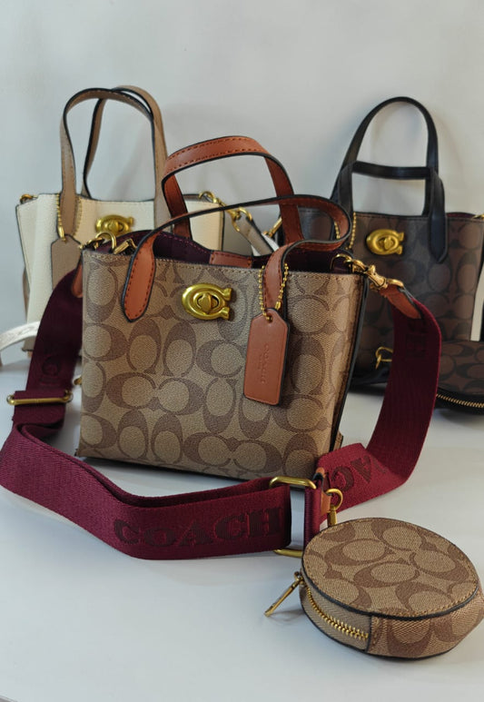 COACH WILLOW SIGNATURE TOTE BAGS