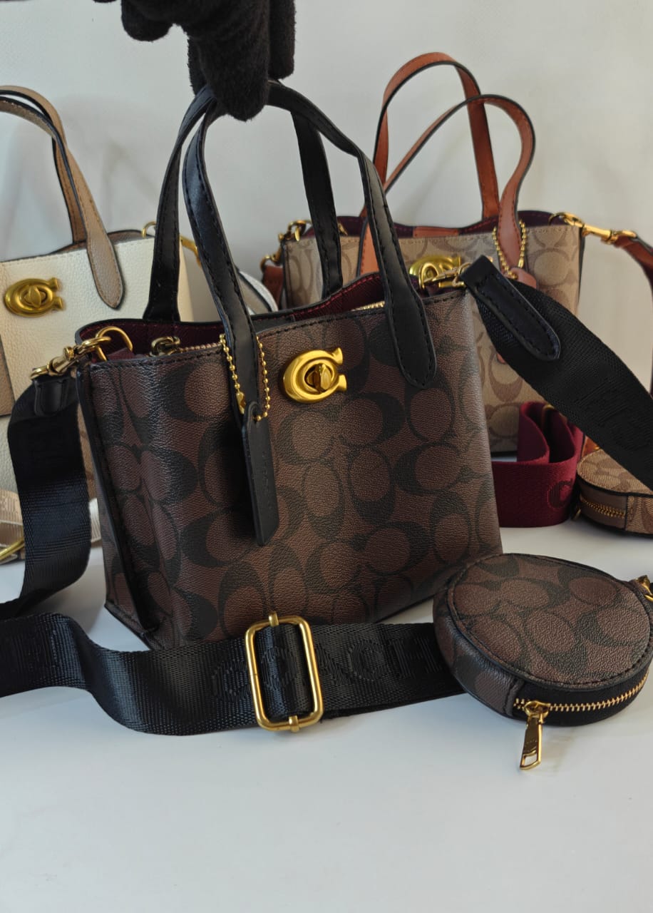 COACH WILLOW SIGNATURE TOTE BAGS