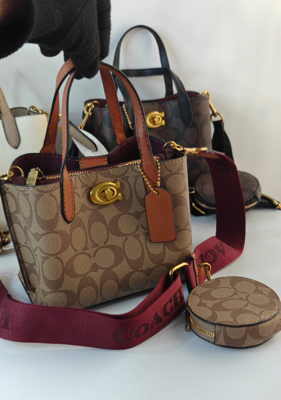 COACH WILLOW SIGNATURE TOTE BAGS