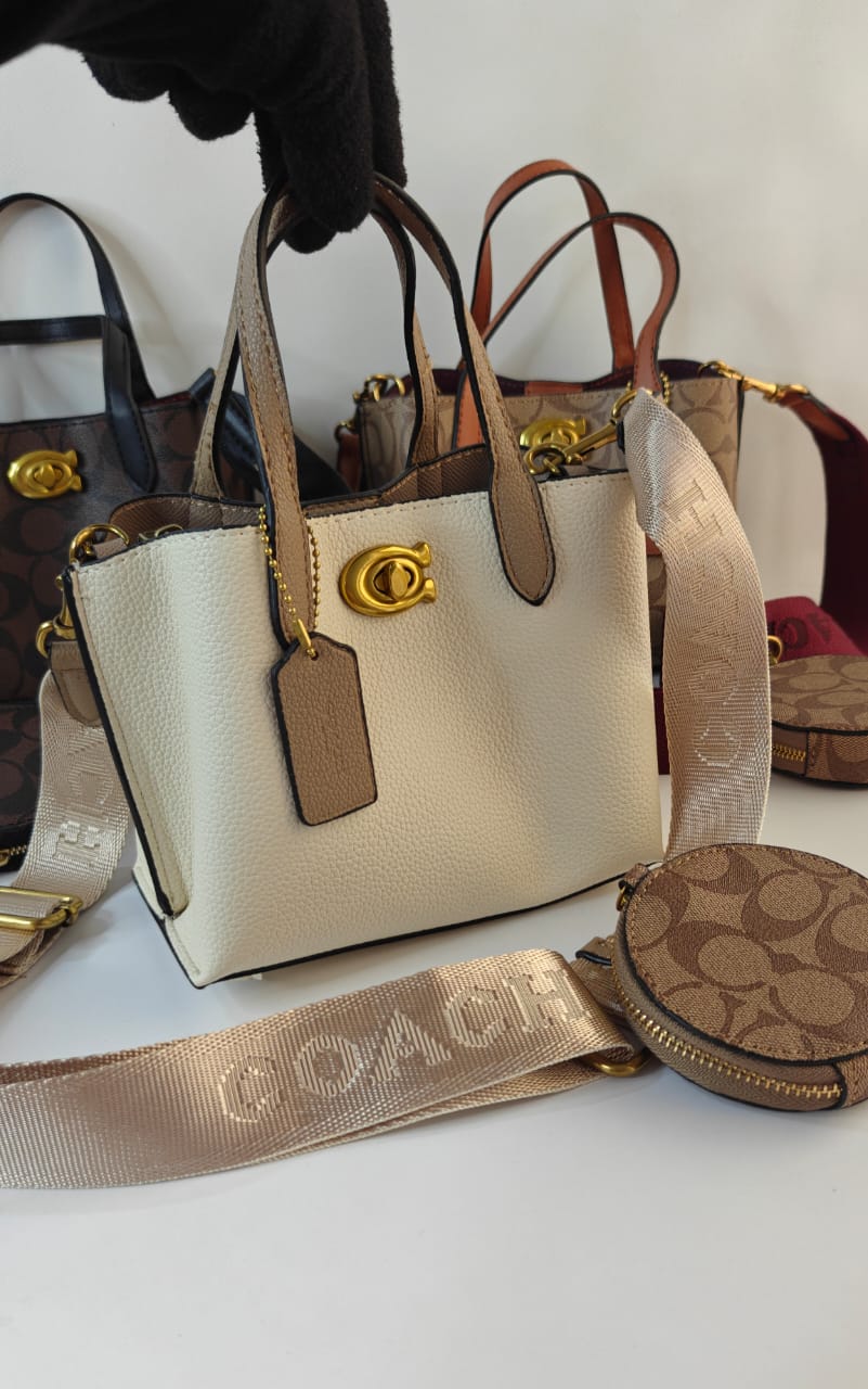COACH WILLOW SIGNATURE TOTE BAGS