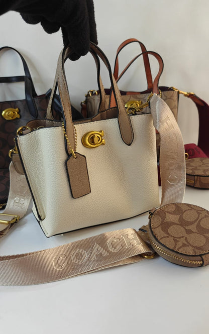 COACH WILLOW SIGNATURE TOTE BAGS