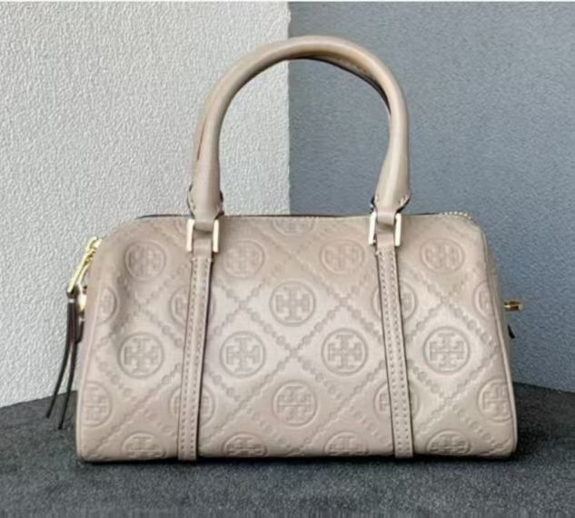 TORY BURCH T MONOGRAM BARREL BAG