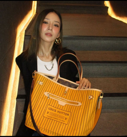 LOUIS VUITTON INSIDE OUT NEVERFULL TOTE BAG