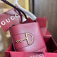 GUCCI 73 BUCKET BAG IN SIGNATURE AND PLAIN