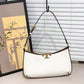 TORY BURCH ELANOR TRIMMED LEATHER SHOULDER BAG