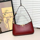 TORY BURCH ELANOR TRIMMED LEATHER SHOULDER BAG