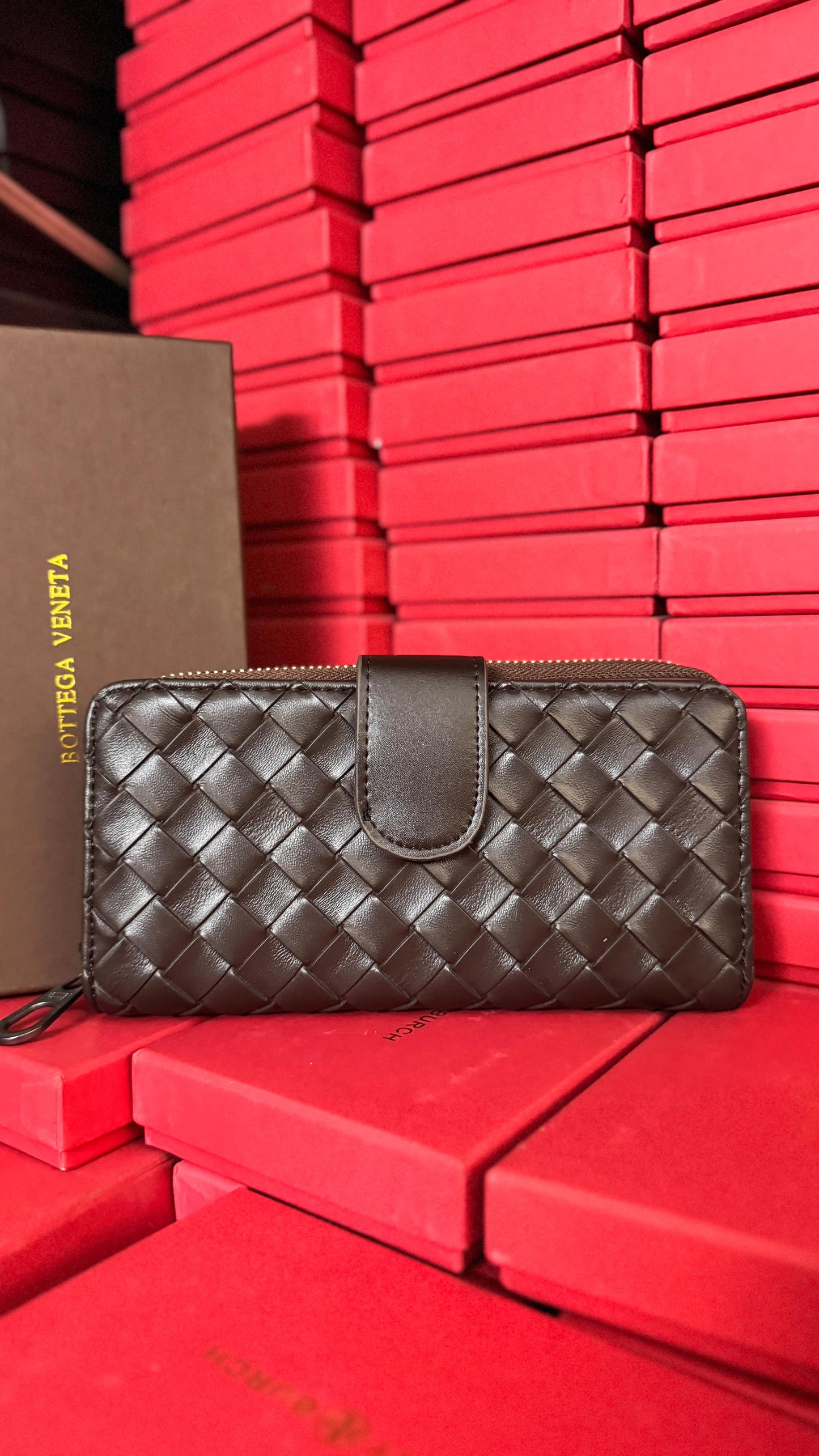 BOTTEGA VENETA LONG ZIPPER + BOOK FOLD WALLETS