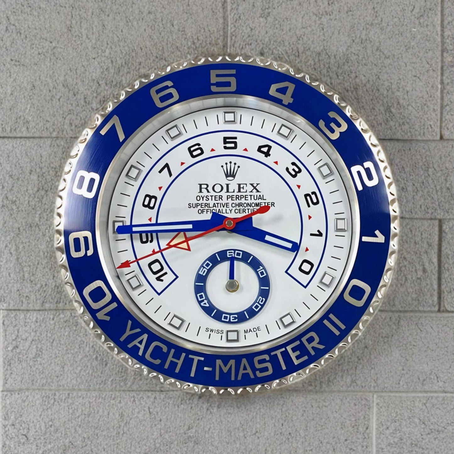 Premium Wall Rolex Clock Stainless Steel Analog Edition