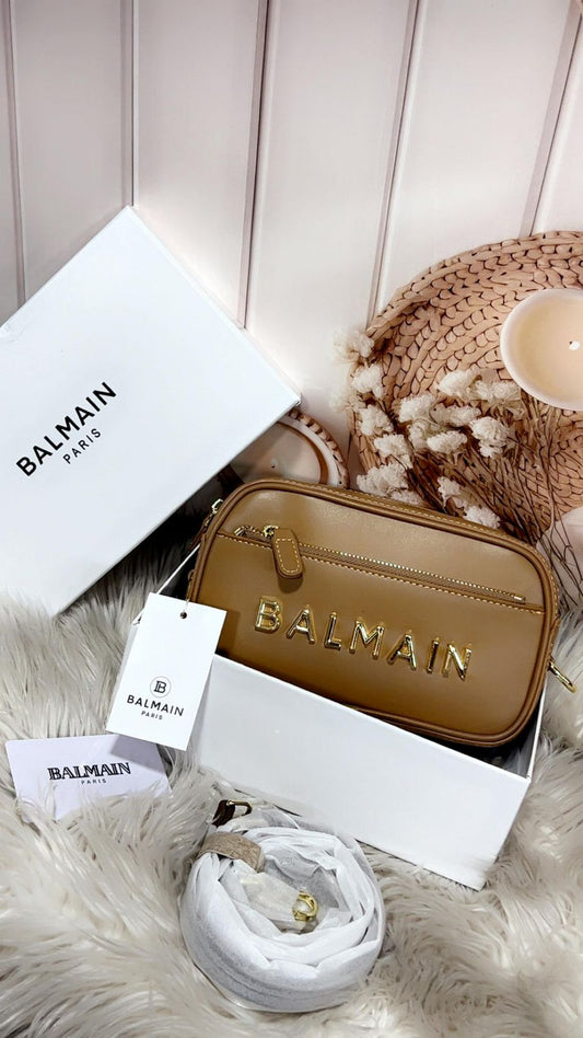 Balmain Metal Embellished Camera crossbody Bag