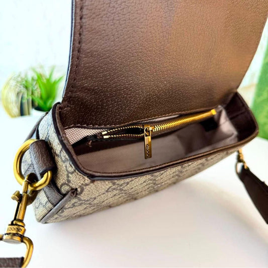 GUCCI GG SUPREME SUPER SMALL LONG SHOULDER BAG