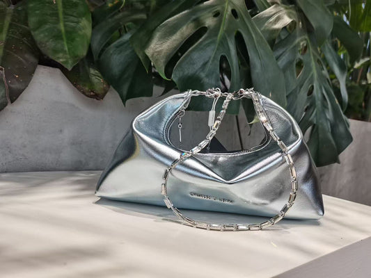 CHARLES & KEITH CHAIN EMBELLISHED SHOULDER CUM SLOUCHY BAG