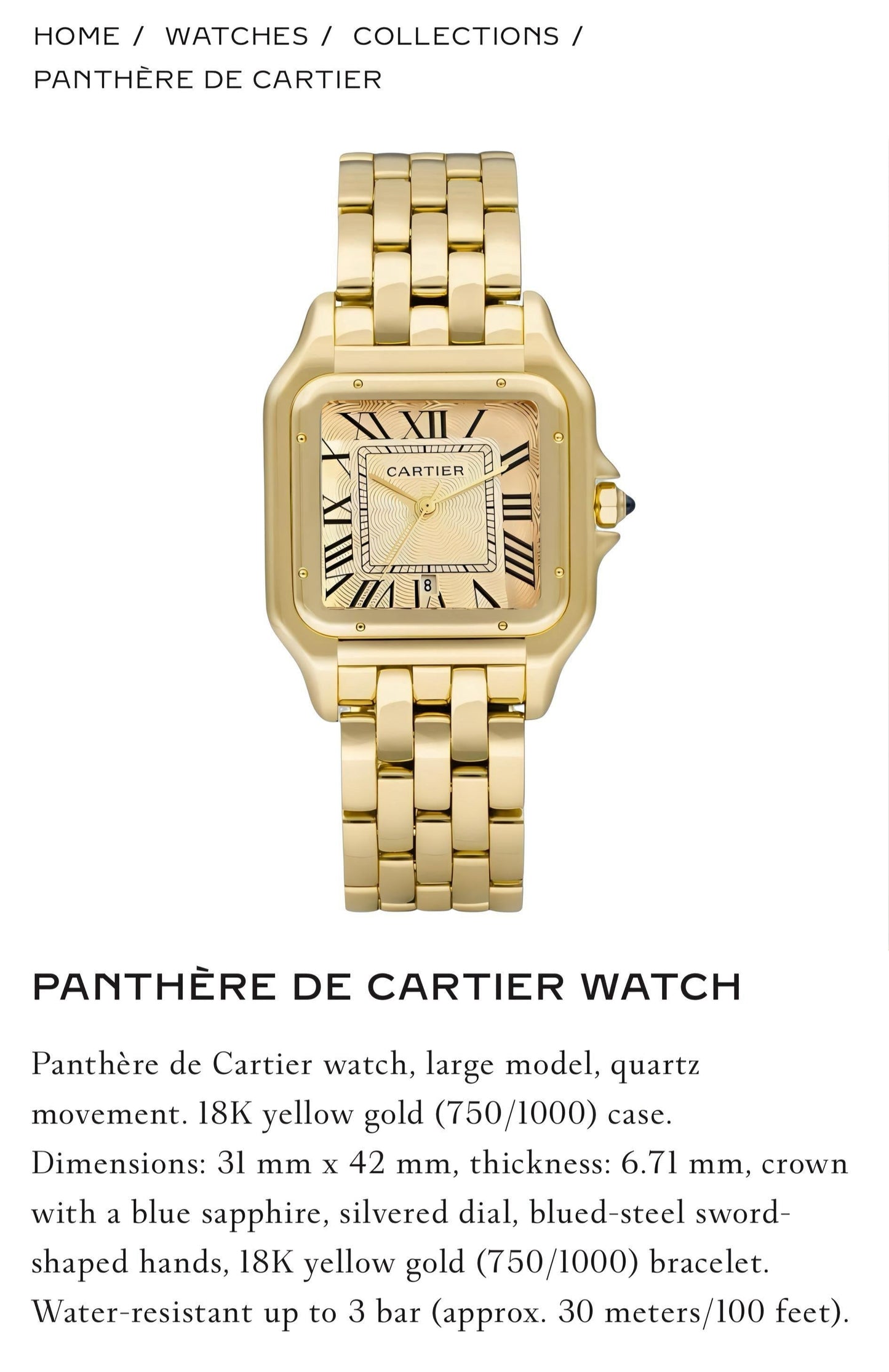 PANTHERE DE CARTIER ORIGINAL MODEL SERIES NOW AVAILABLE