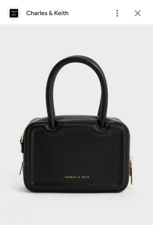 CHARLES & KEITH PERLINE ELONGATED TOP HANDLE BAGS