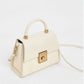 CHARLES CROCO LOOKS STRUCTURED TOP HANDLE BAG