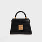 CHARLES CROCO LOOKS STRUCTURED TOP HANDLE BAG