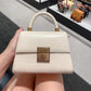 CHARLES CROCO LOOKS STRUCTURED TOP HANDLE BAG