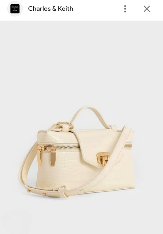 CHARLES & KEITH ARWEN TOP HANDLE VANITY BAG