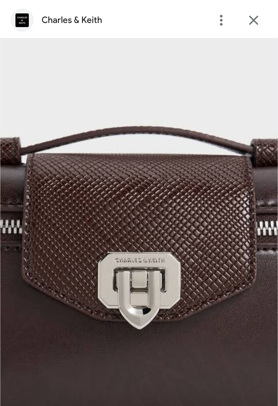 CHARLES & KEITH ARWEN TOP HANDLE VANITY BAG